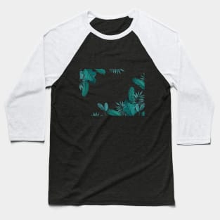 Leaf pattern Baseball T-Shirt